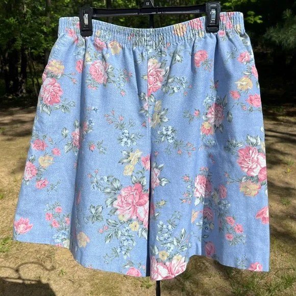 90s Alfred Dunner Floral Shorts Size 12 - Picture 11 of 11
